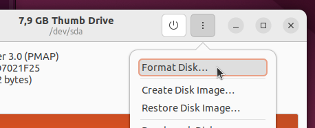 format disk